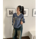 早秋預訂|EUROPE 拼色索繩運動風V領衛衣 早秋預訂|EUROPE 拼色索繩運動風V領衛衣