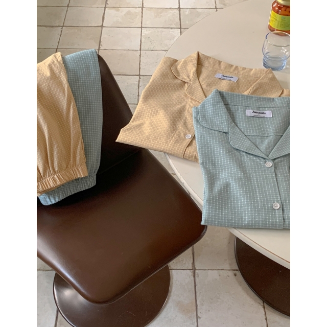 23F/W 預訂｜JUUNEEDU Basket Check Pajamas (6 COLOR)