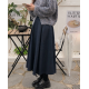 早秋預訂｜牛仔打摺後鬆緊腰長裙