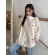 預訂｜MUAHMUAH STITCH LOGO FLEECE ZIPUP JACKET (2 COLOR)