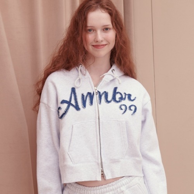 23F/W 預訂｜AMBLER DENIM AMBLER CROP ZIP-UP HOODIE (2 COLOR)