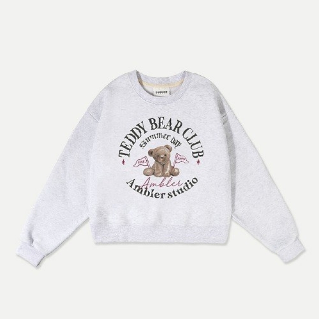 23F/W 預訂｜AMBLER TEDDY BEAR CLUB OVERFIT SWEATSHIRT (2 COLOR)