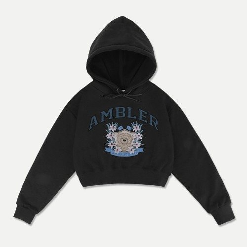 23F/W 預訂｜AMBLER BLOSSOM BEAR CROP HOODIE  (2 COLOR)
