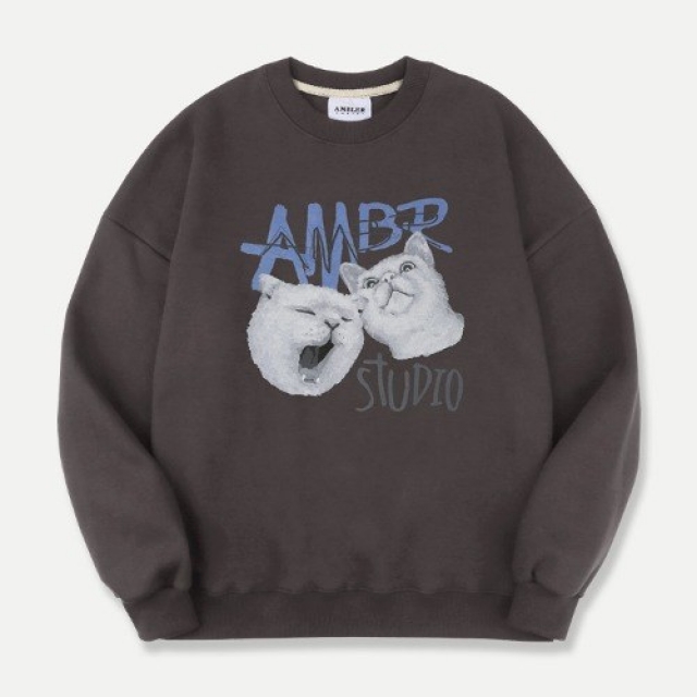 23F/W 預訂｜AMBLER CAT'S DAILY LIFE SWEATSHIRT (2 COLOR)