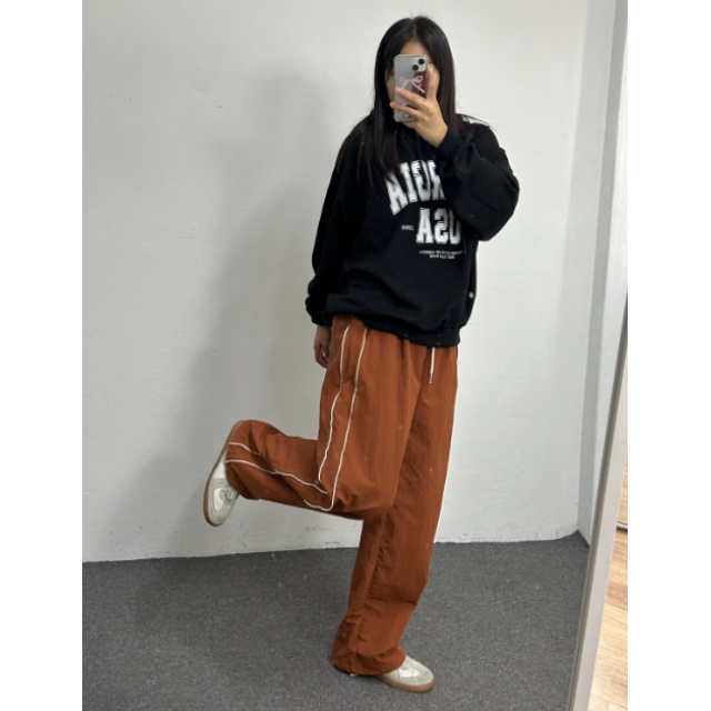 早秋預訂｜LINE 運動索繩鬆緊腰寛褲