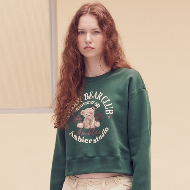 23F/W 預訂｜AMBLER TEDDY BEAR CLUB OVERFIT SWEATSHIRT (2 COLOR)
