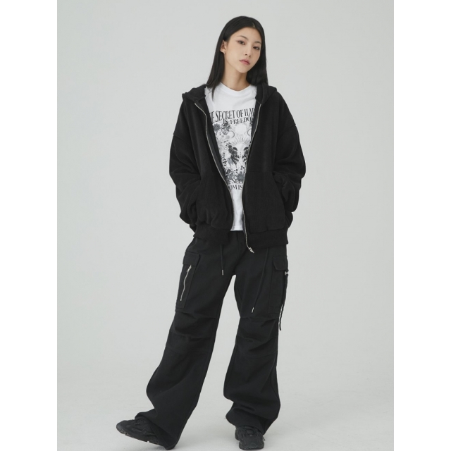 預訂｜ACOVER OVERFIT KNIT HOODED ZIP-UP (3 COLOR)