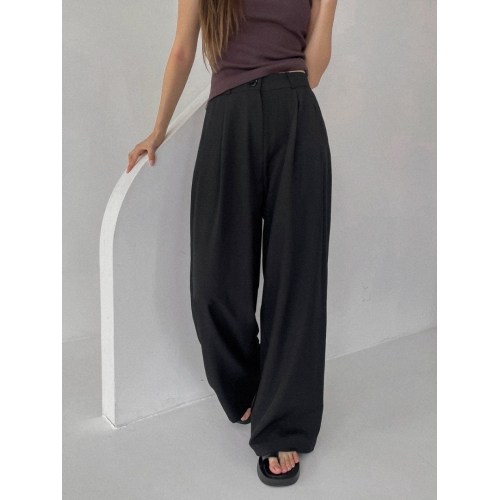預訂｜ACOVER PINTUCK HIDDEN BANDING WIDE SLACKS (2 COLOR)