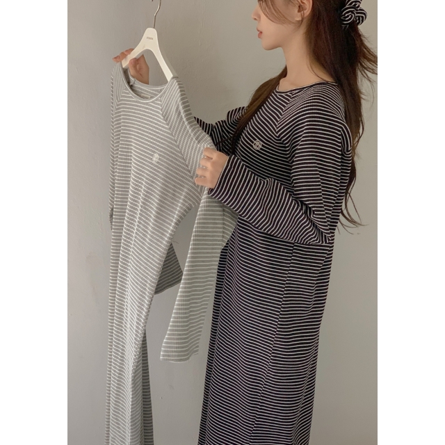 23F/W 預訂｜JUUNEEDU Day Ribbed One-Piece (3 COLOR)