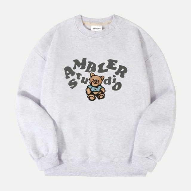 23F/W 預訂｜AMBLER ORIGINAL TEDDY BEAR SWEATSHIRT (2 COLOR)