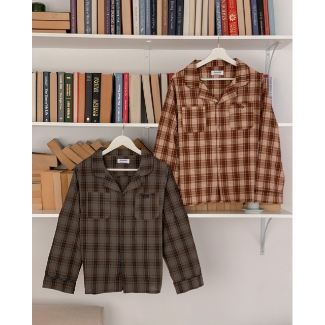 23F/W 預訂｜JUUNEEDU Article Check Pajamas (2 COLOR)
