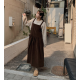 秋冬預訂｜燈芯絨背帶連身長裙