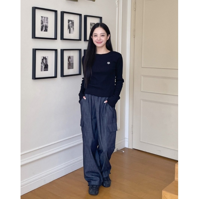 預訂｜MUAHMUAH STITCH LOGO FRILL LONG SLEEVE (4 COLOR)