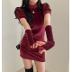 秋冬預訂|【年終造型】公主短袖連身裙連WARMER SET 秋冬預訂|【年終造型】公主短袖連身裙連WARMER SET