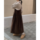 秋冬預訂｜燈芯絨背帶連身長裙