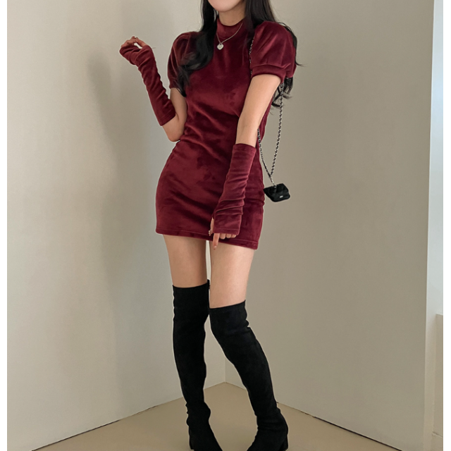 秋冬預訂|【年終造型】公主短袖連身裙連WARMER SET 秋冬預訂|【年終造型】公主短袖連身裙連WARMER SET