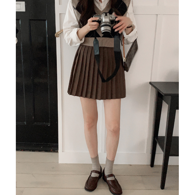 早秋預訂|秋冬基本百褶短裙 早秋預訂|秋冬基本百褶短裙