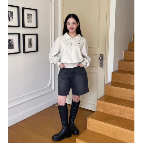 預訂｜MUAHMUAH STITCH CROP HALF ZIPUP MTM (3 COLOR)