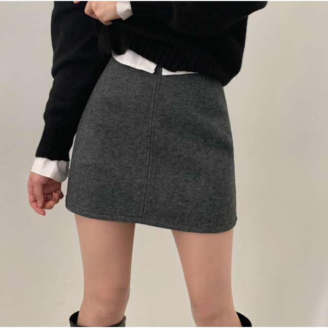 早秋預訂｜5色WOOL MADE A字短裙