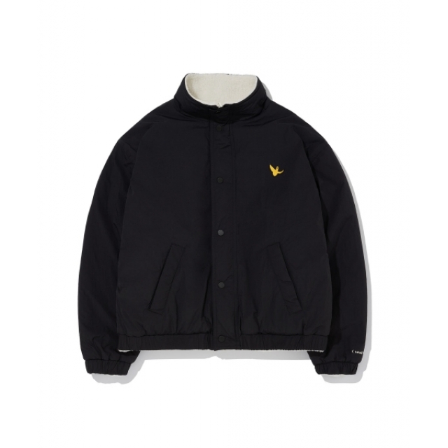 現貨｜WHAT IT ISNT ANGEL REVERSIBLE FLUFFY ZIP UP - IVORY/BLACK