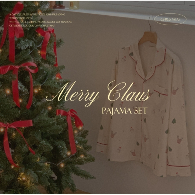 23F/W 預訂｜JUUNEEDU Merry Claus Pajamas Set (2 COLOR)