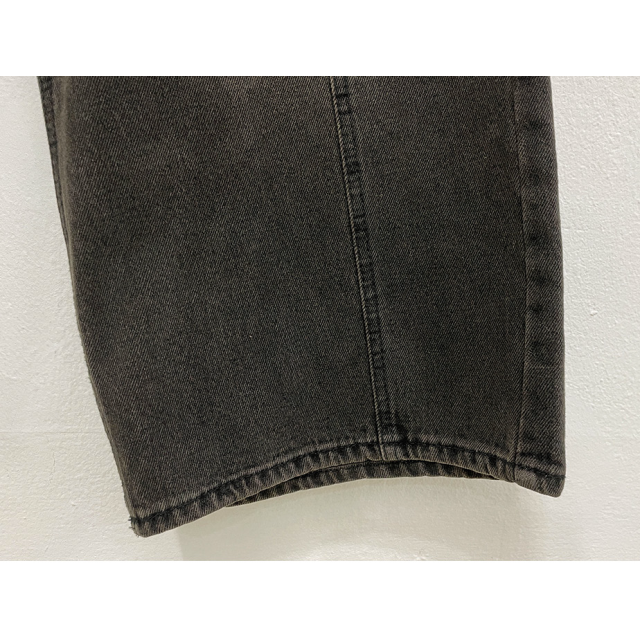 早秋預訂｜摺線水洗牛仔寬褲 (S - XL)