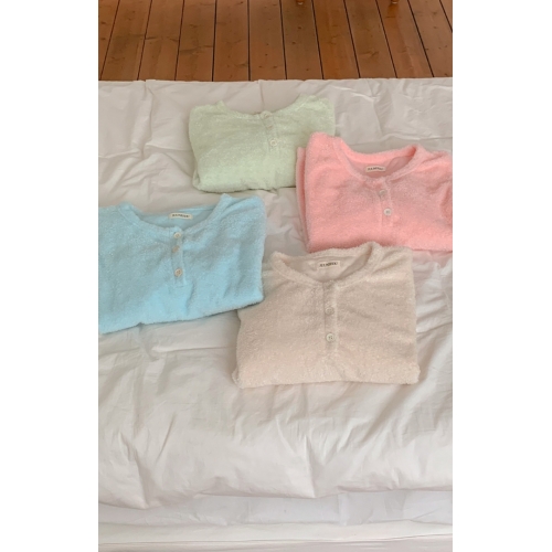 23F/W 預訂｜JUUNEEDU Cotton Candy Fleece Pajamas Set (4 COLOR)