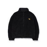 限時優惠預訂 隨時完!!｜WHAT IT ISNT ANGEL REVERSIBLE FLUFFY ZIP UP - BLACK/BLACK