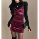 秋冬預訂｜VELVET 扭結吊帶連身裙
