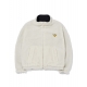 現貨｜WHAT IT ISNT ANGEL REVERSIBLE FLUFFY ZIP UP - IVORY/BLACK