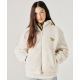 現貨｜WHAT IT ISNT ANGEL REVERSIBLE FLUFFY ZIP UP - IVORY/BLACK