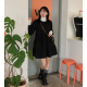 秋冬預訂｜圓領蛋糕澎澎絨面連身裙