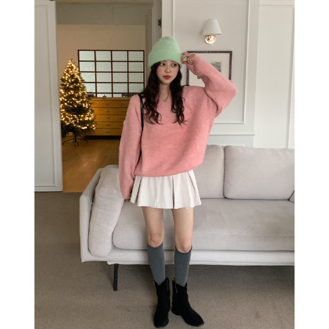 早秋預訂｜燈芯絨粗百褶短裙