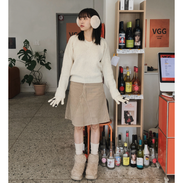 早秋預訂|燈芯絨5分短裙 早秋預訂|燈芯絨5分短裙