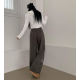 春季預訂|街頭字樣有絨寬腿褲 春季預訂|街頭字樣有絨寬腿褲