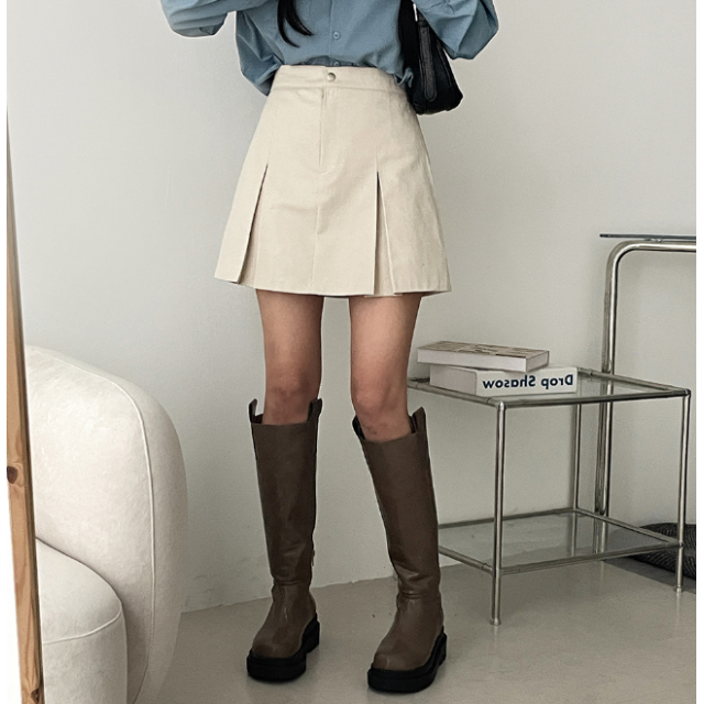 春季預訂|百褶剪裁褶邊純棉短裙 春季預訂|百褶剪裁褶邊純棉短裙