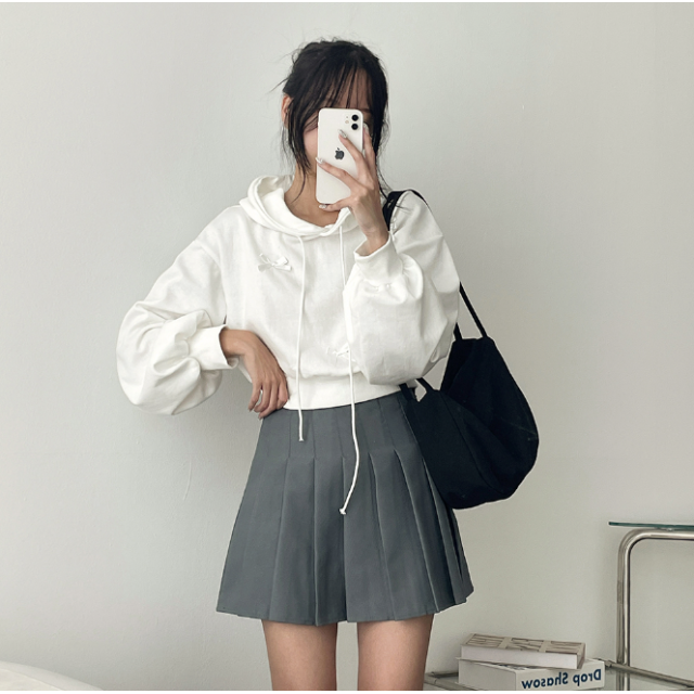 春季現貨｜RIBBON CROP SIZED HOODIE