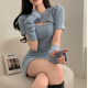 春季預訂｜WARMER SET! 心口開衩泡泡袖短袖羅紋連身裙
