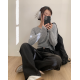 春季預訂｜黑色牛仔WASHING WIDE PANTS