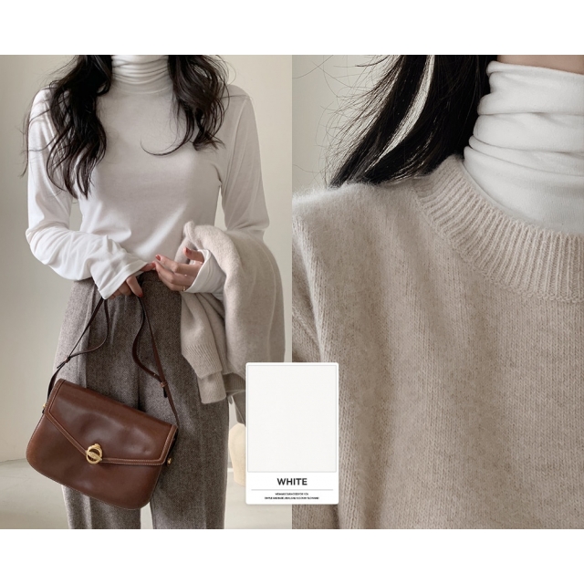 預訂｜[1+1 SET] SLOWAND 自家製 #SLOWMADE Turtle Neck Tee (7 COLOR)
