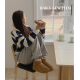 春季預訂｜日常條紋寬鬆針織HOODIE