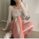 1月回饋優惠❤️預訂｜6色U領掛脖修身短版長袖T 恤
