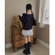 秋冬預訂｜喇叭形摺半身裙