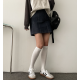 春季預訂｜牛仔車線後鬆緊腰A字短裙