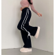 秋冬預訂｜綁帶絲帶線條有絨棉褲