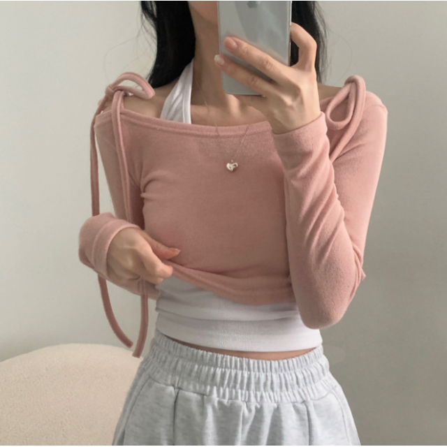 1月回饋優惠❤️預訂｜軟棉質4色掛頸背心 (可配SET)