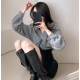 秋冬預訂｜絨布扭結泡泡長袖上衣