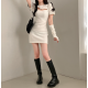 春季預訂｜WARMER SET! 心口開衩泡泡袖短袖羅紋連身裙