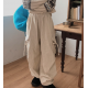 秋冬預訂｜燈芯絨絲帶CARGO工裝褲