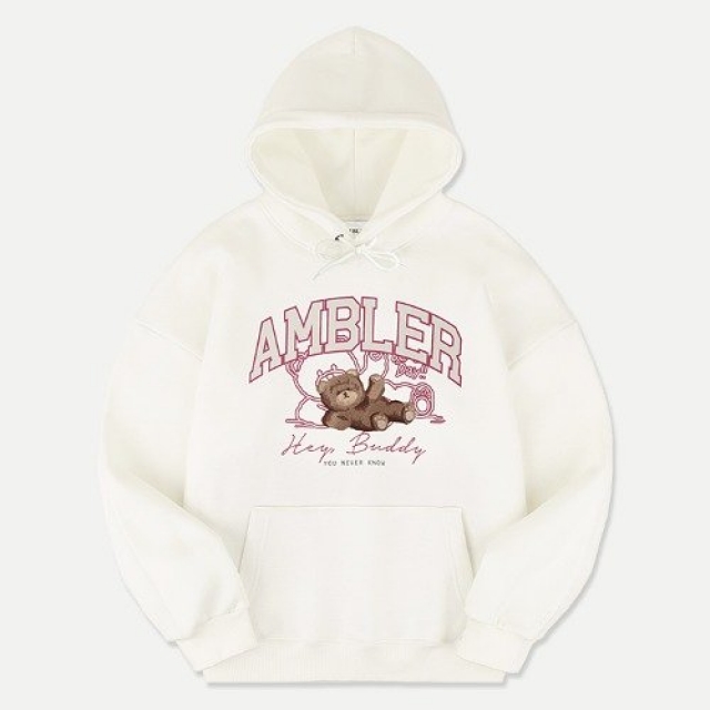 24S/S 預訂｜AMBLER LINE BEAR HOODIE (2 COLOR)
